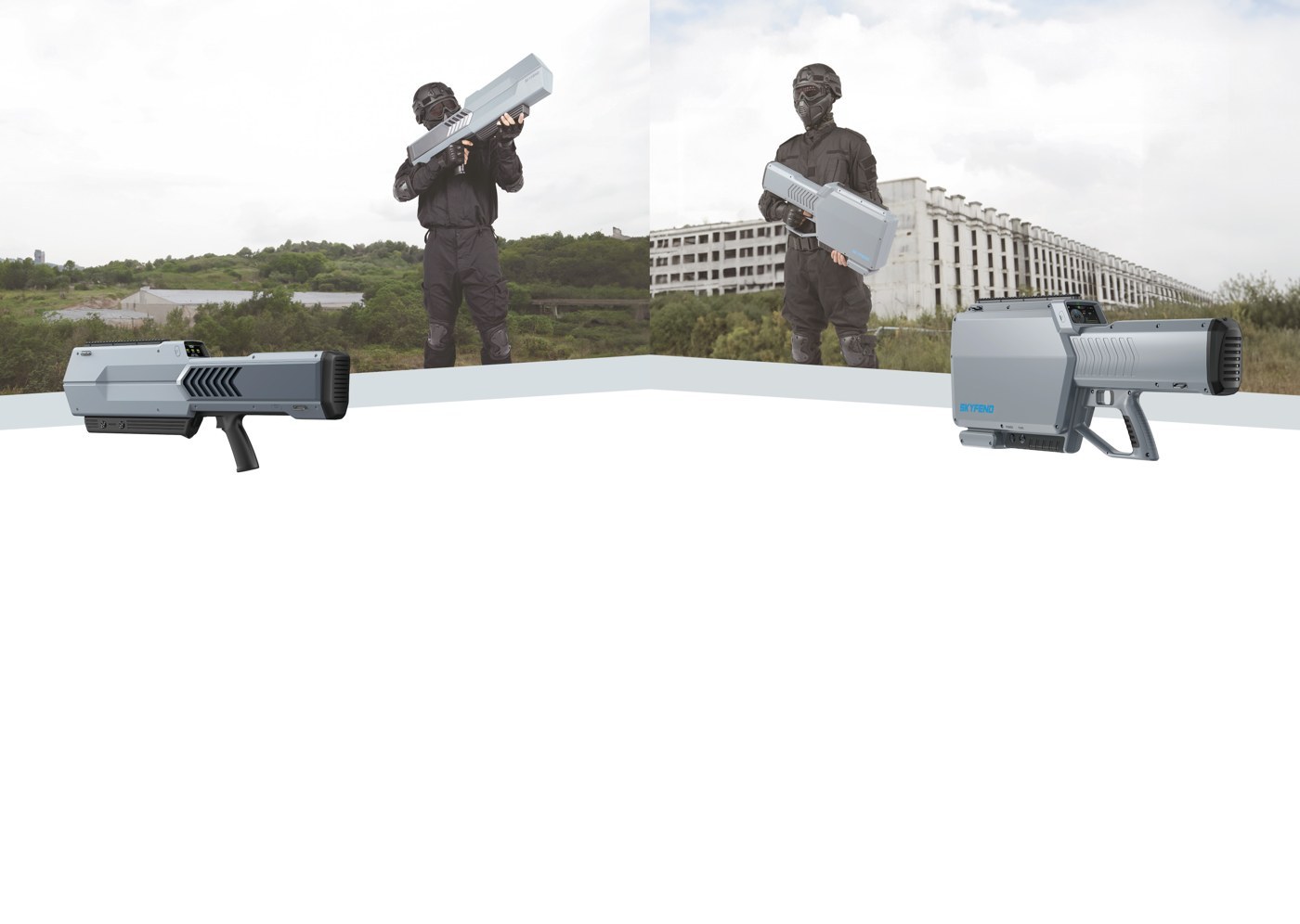 SKYFEND fixed-site counter-drone installation